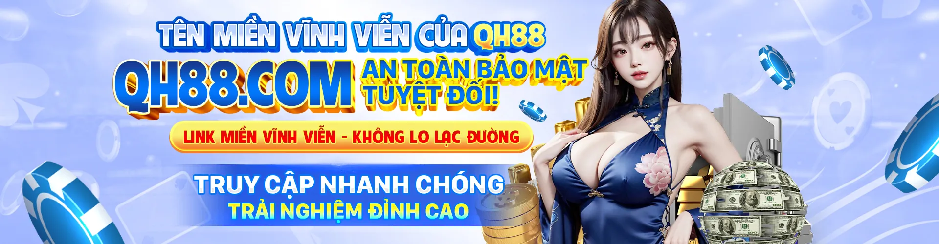 Hình ảnh banner chính sách cookie của qh8 link vào, biểu tượng bảo mật dữ liệu và quyền riêng tư
